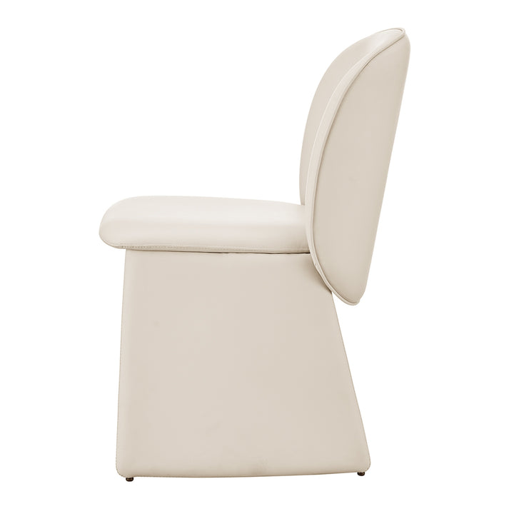 Shelby Faux Leather Dining Side Chair - Venice Cream - view 4