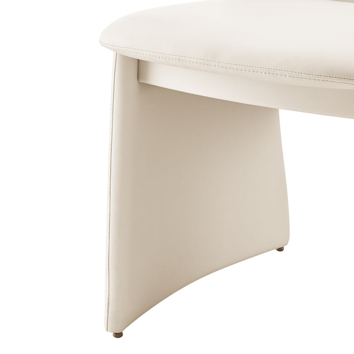 Shelby Faux Leather Dining Side Chair - Venice Cream - view 9