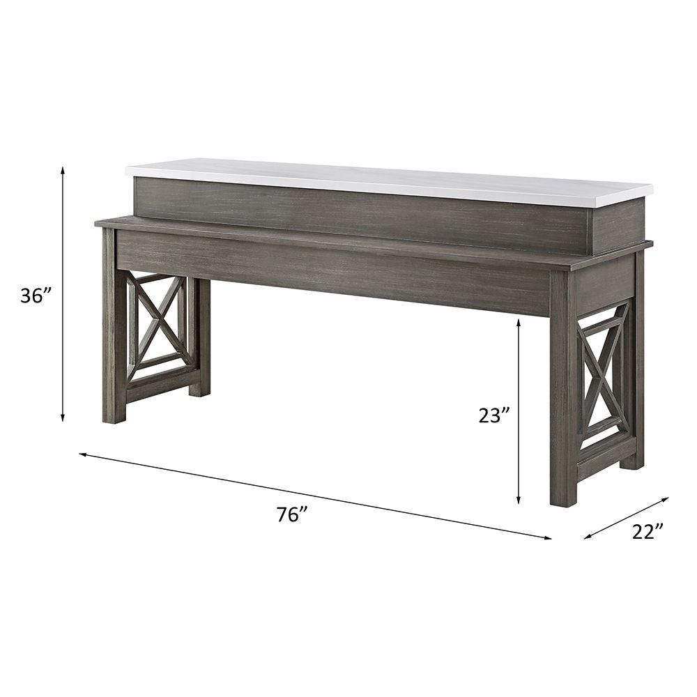 wandella-4-piece-counter-height-table-set-with-usb-beige-fabric-marble-top-weathered-gray