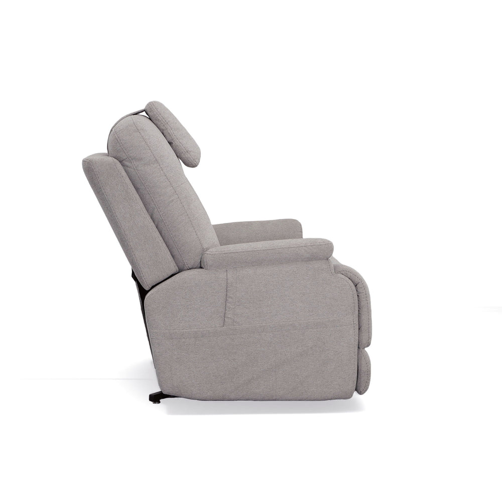 Zecliner Model 1 Fabric Power Sleep Recliner with Power Headrest & Lumbar in Dove