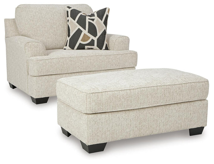 Heartcort Oversized Chair and Ottoman - Quartz (2)