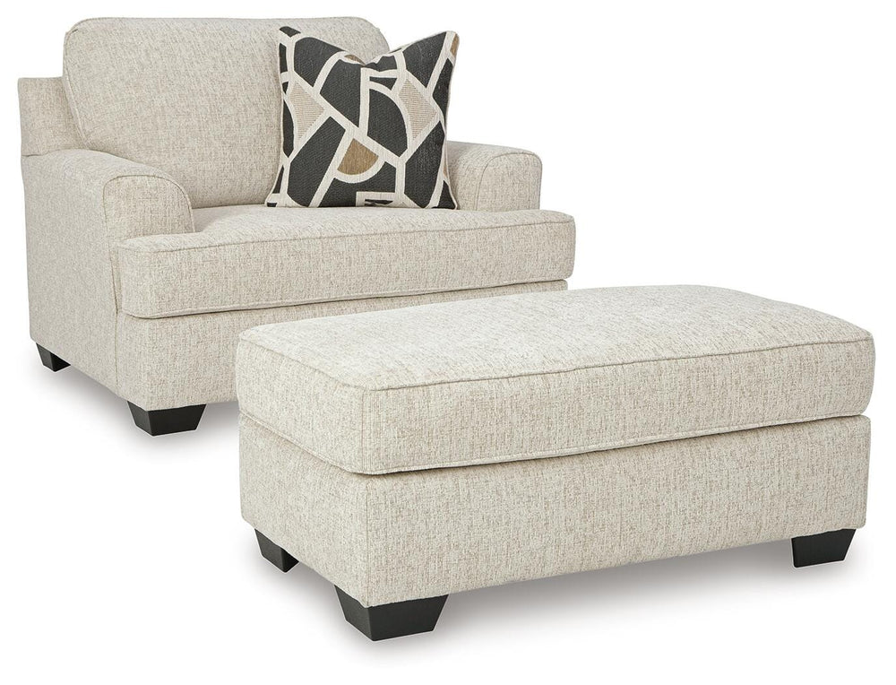 Heartcort Oversized Chair and Ottoman - Quartz (2)