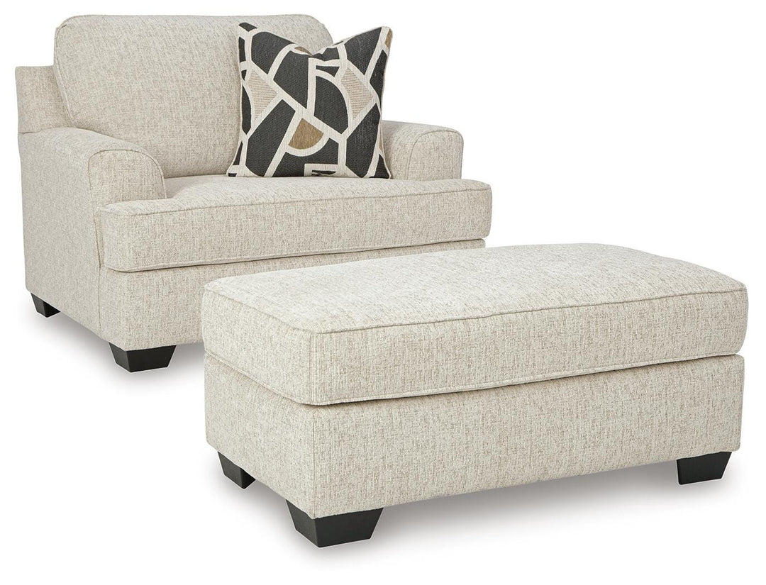 Heartcort Oversized Chair and Ottoman - Quartz (2)