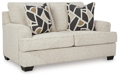 Heartcort Loveseat - Beige - Beige