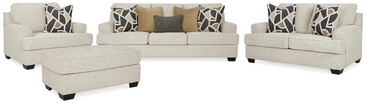 Heartcort Sofa, Loveseat, Oversized Chair and Ottoman - Quartz (2)