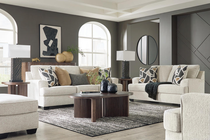 Heartcort Sofa, Loveseat, Oversized Chair and Ottoman - Quartz (1)