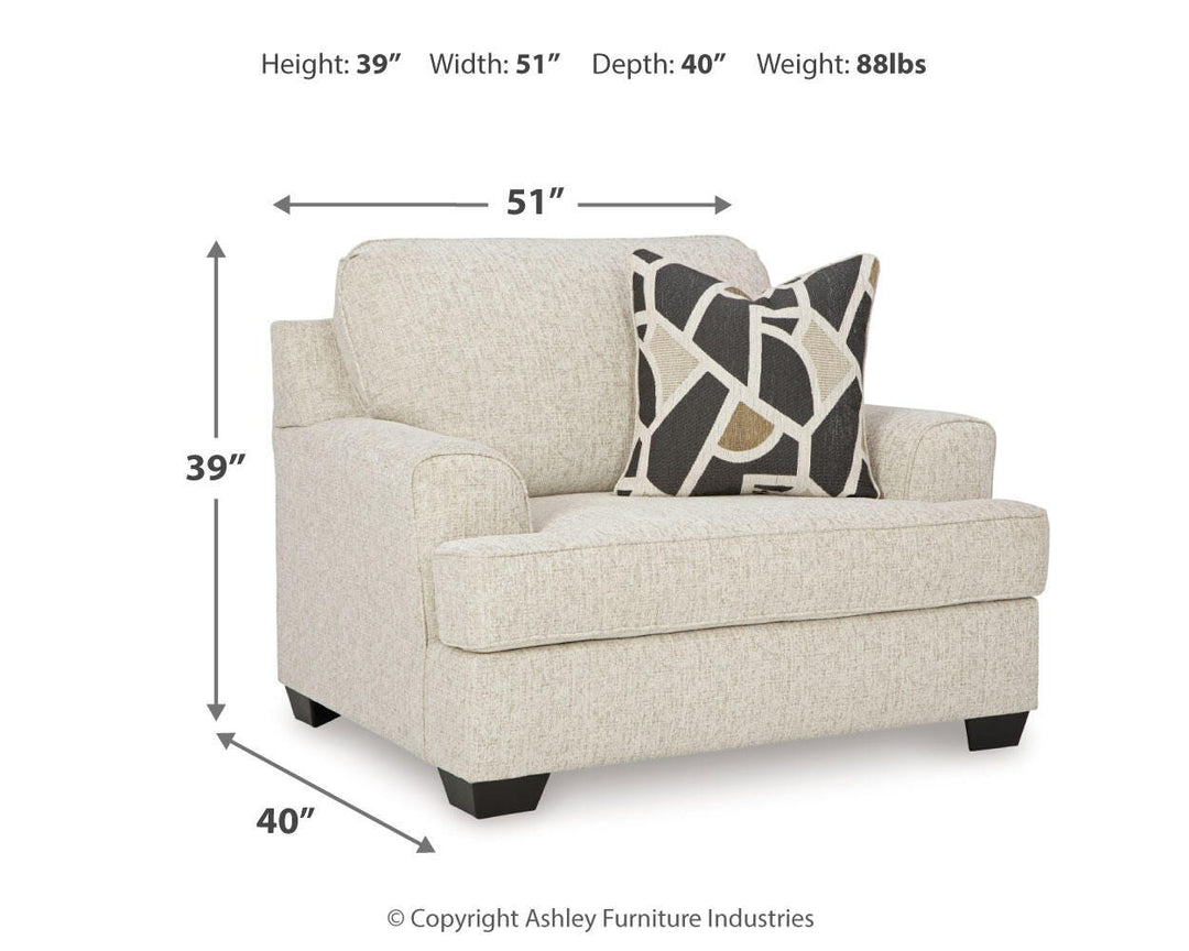 Heartcort Sofa, Loveseat, Oversized Chair and Ottoman - Quartz (20)