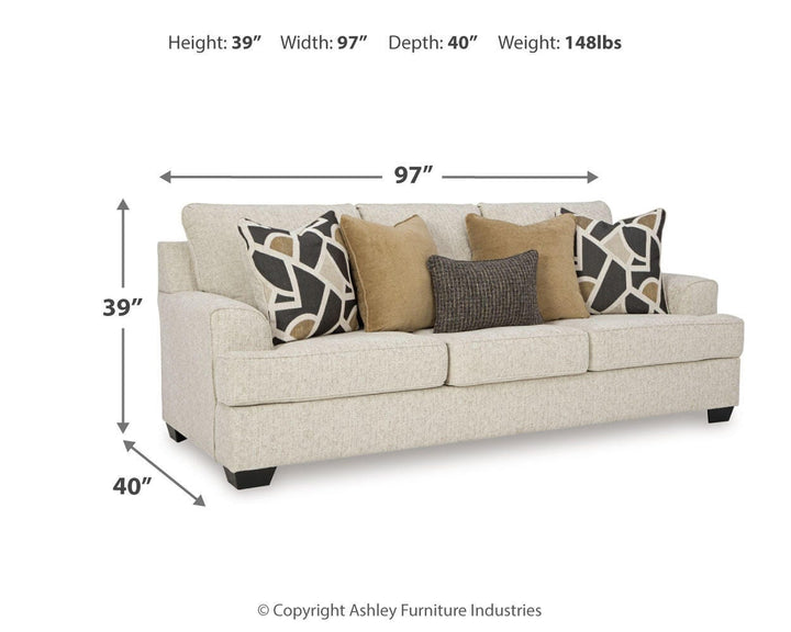 Heartcort Sofa, Loveseat, Oversized Chair and Ottoman - Quartz (18)