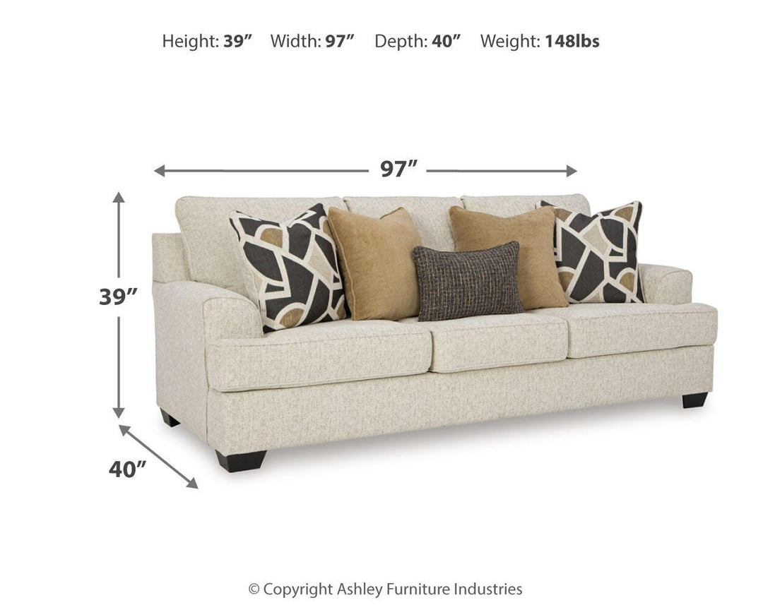 Heartcort Sofa, Loveseat, Oversized Chair and Ottoman - Quartz (18)