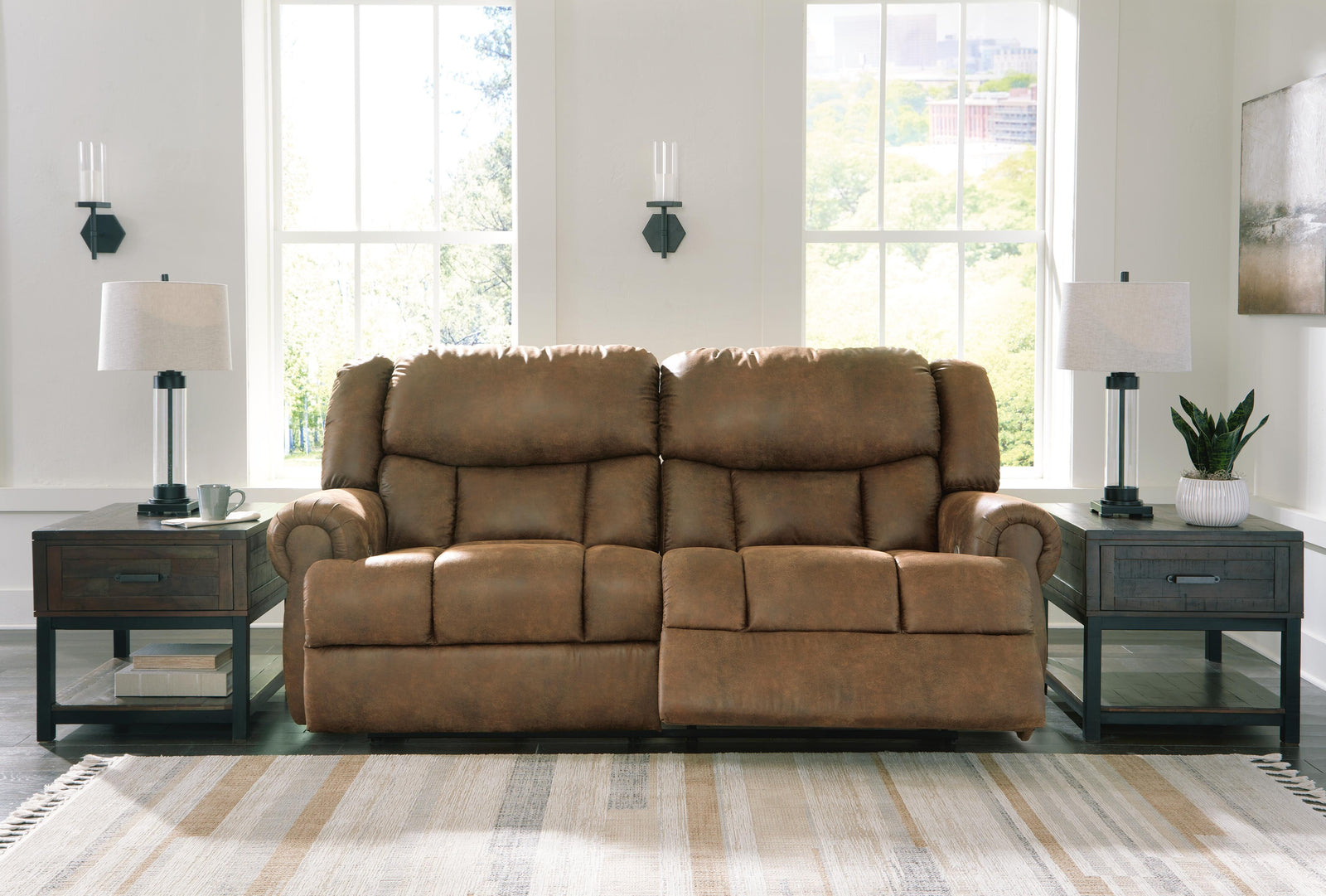 Boothbay Power Reclining Sofa - Dark Brown (2)