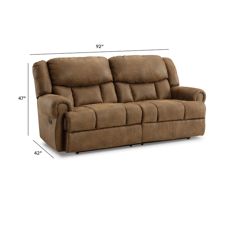 Boothbay Reclining Sofa - Dark Brown (4)
