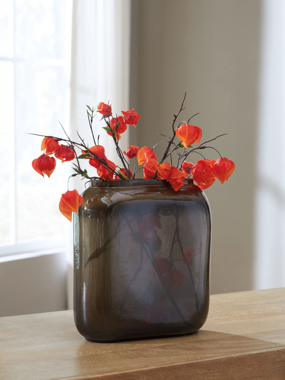 Sumner - Vase - 9.25" - Gray / Gold Finish by Ashley Furniture product image