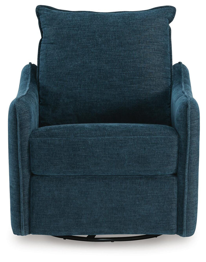 McBurg Swivel Power Recliner - Blue (4)