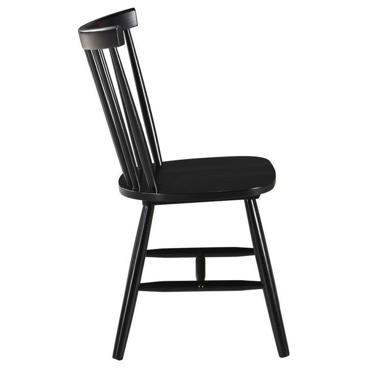 Hollyoak - Windsor Wood Dining Side Chair  - Black