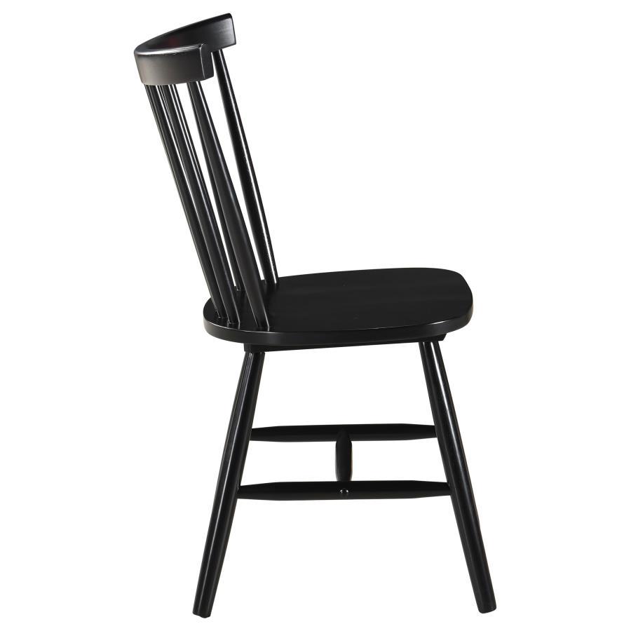 Hollyoak - Windsor Wood Dining Side Chair  - Black
