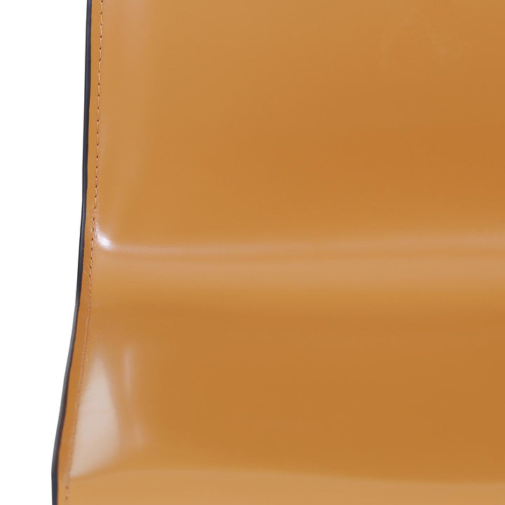 Gervin Recycled Leather Counter Stool - Chestnut - view 8