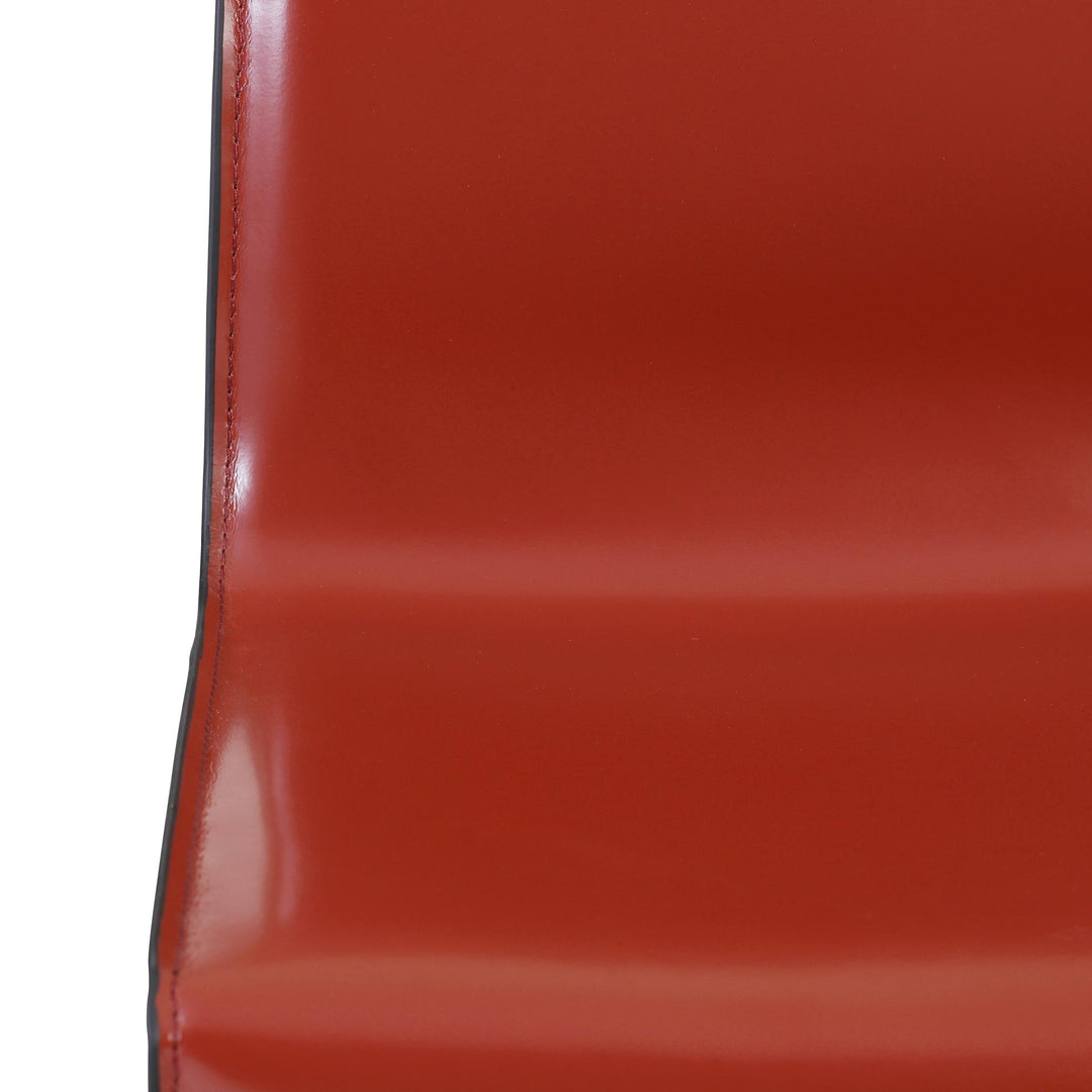 Gervin Recycled Leather Counter Stool - Cordovan - view 7