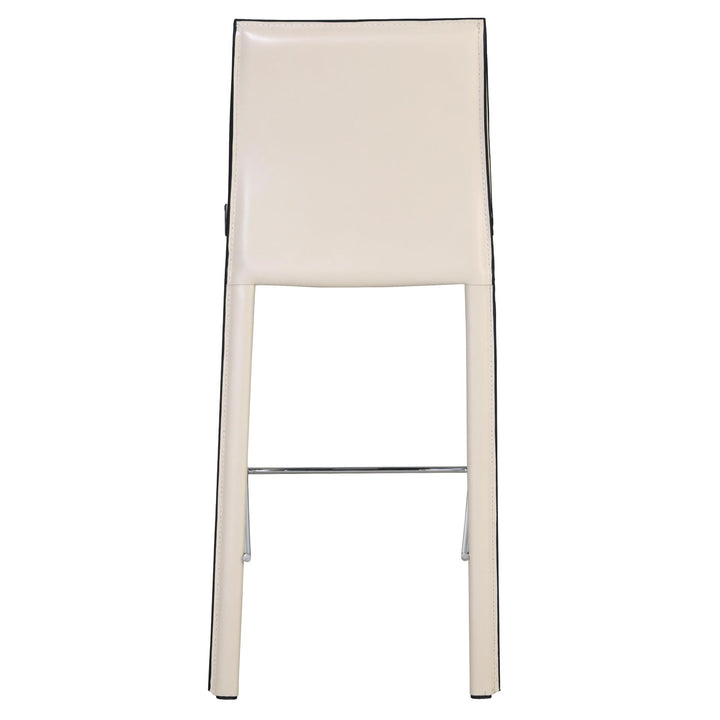 Gervin Recycled Leather Counter Stool - Vanilla - view 5