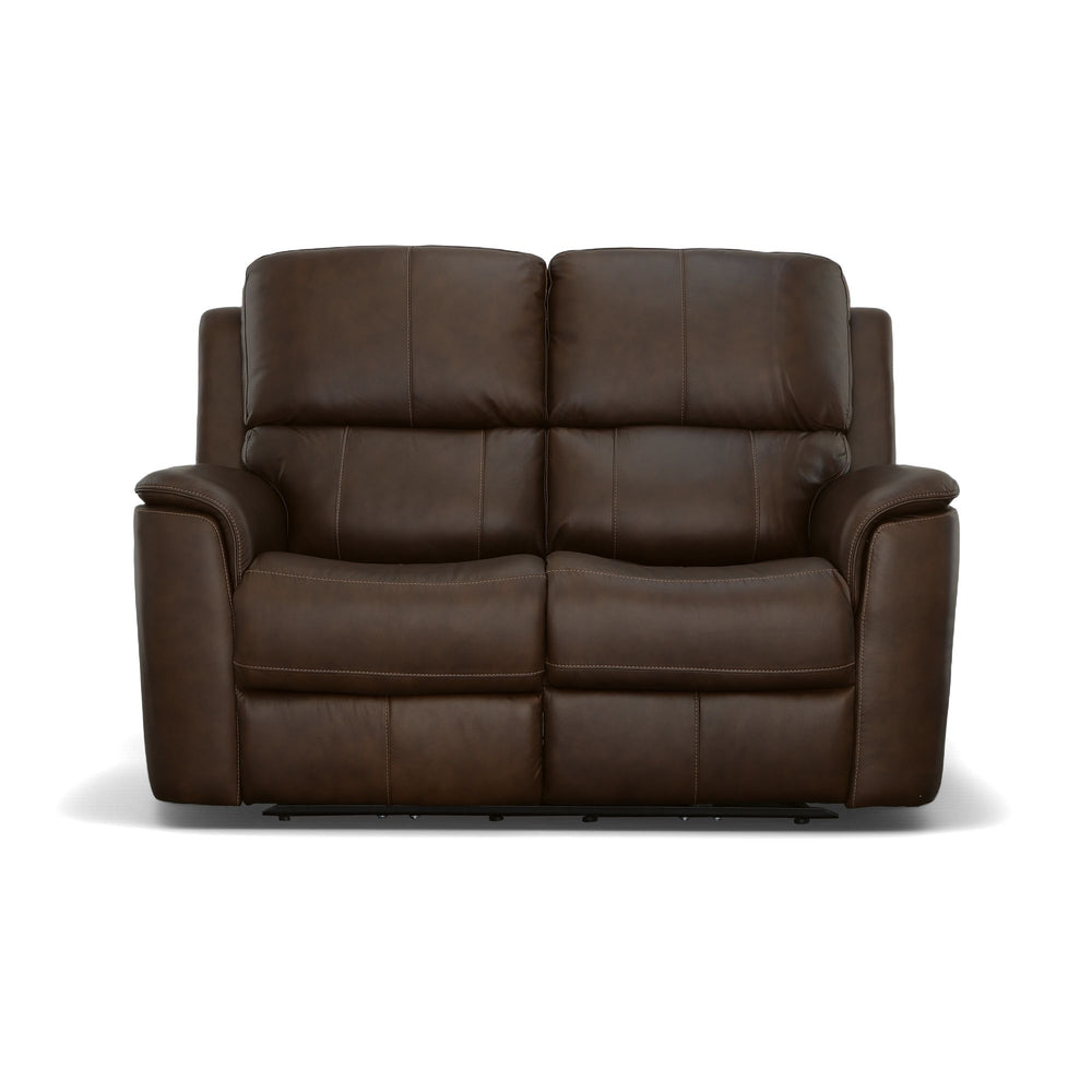 flexsteel-henry-leather-power-reclining-loveseat-burnt-umber