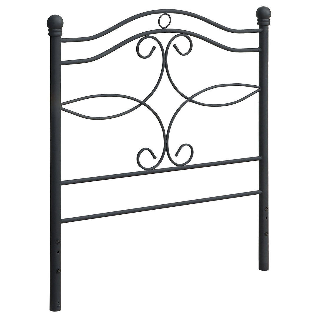 Coaster Furniture 450102T Callie Metal Twin Open Frame Headboard Matte Black