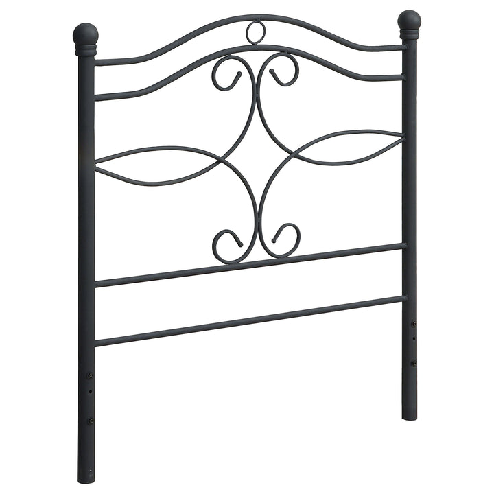 Coaster Furniture 450102T Callie Metal Twin Open Frame Headboard Matte Black