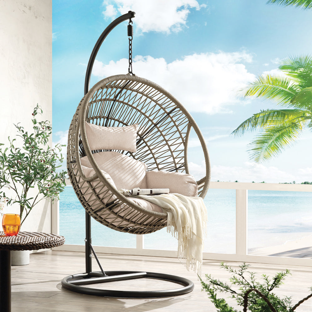Vasant Hanging Chair in Fabric & Rope