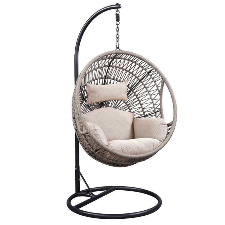 Vasant Hanging Chair in Fabric &amp; Rope