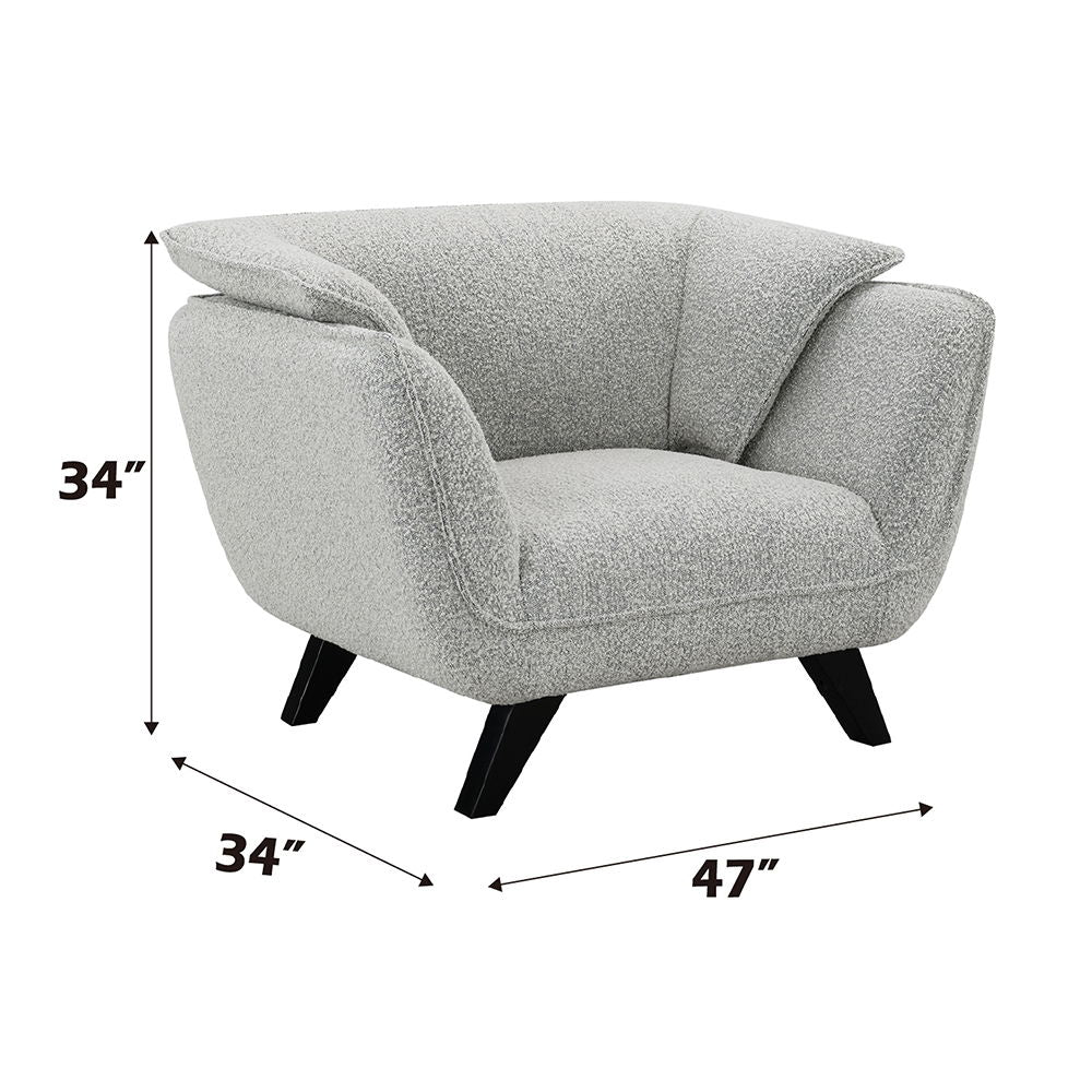 Nayeli - Chair - Light Gray Boucle
