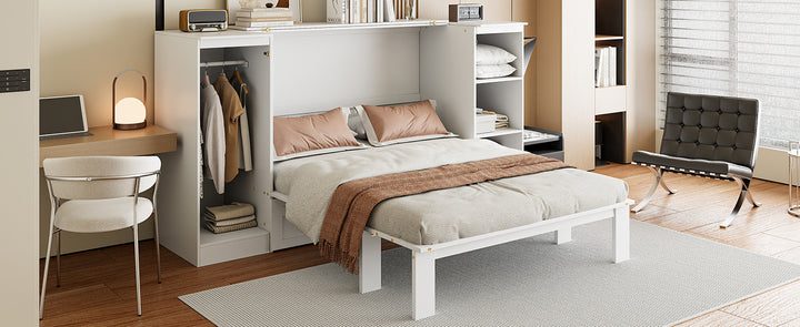 2twin-size-murphy-bed-with-bedside-shelves-and-wardrobe-white