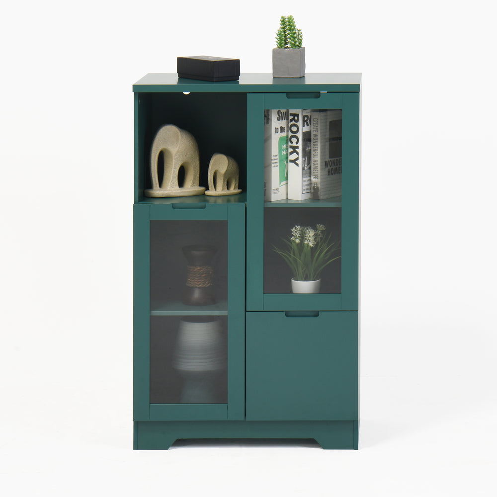 modern-cabinet-with-glass-doors-and-drawer