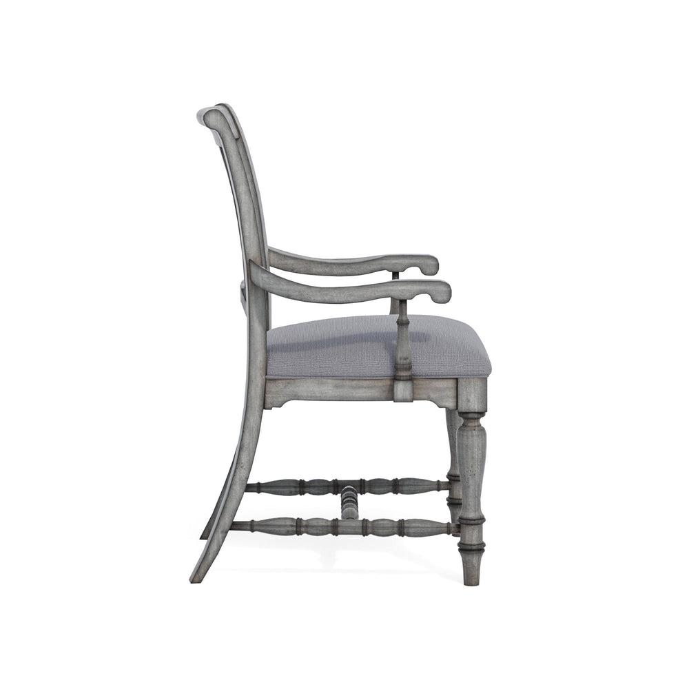 Plymouth Pair of Upholstered Arm Dining Chairs