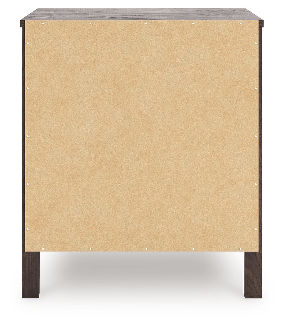 Calverson - Two Drawer Night Stand - Mocha