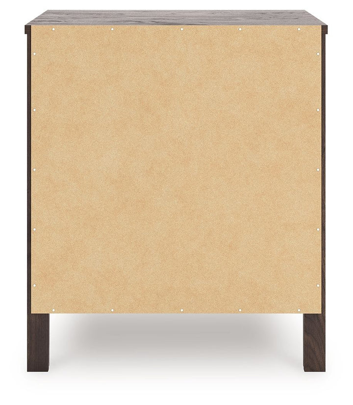 Calverson - Two Drawer Night Stand - Mocha