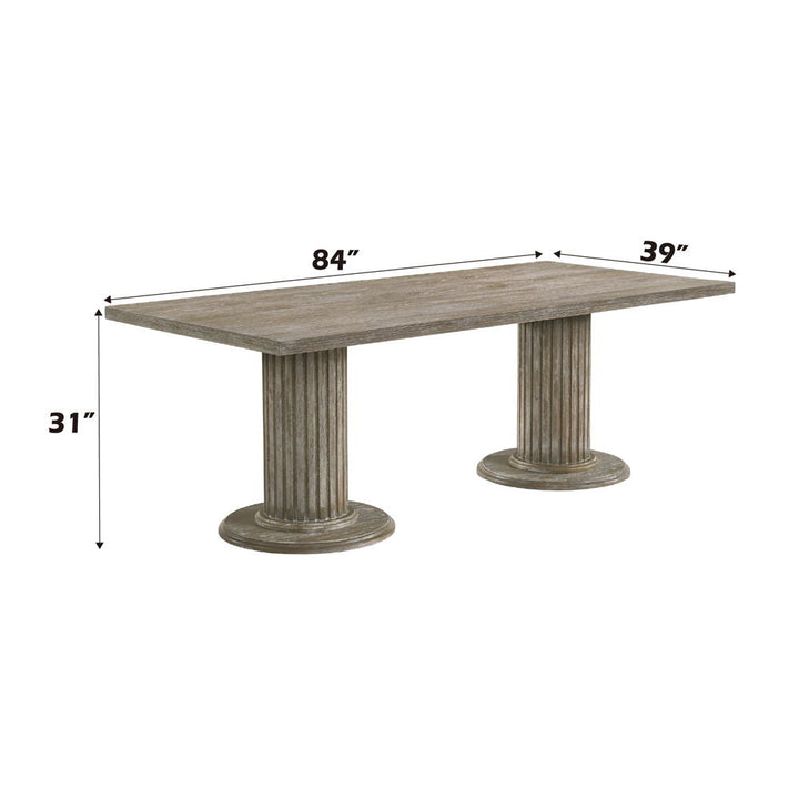 Gabrian - 31" Dining Table - Reclaimed Gray