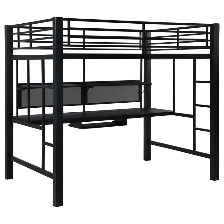Coaster Furniture 460023 Avalon Full Workstation Loft Bed Black