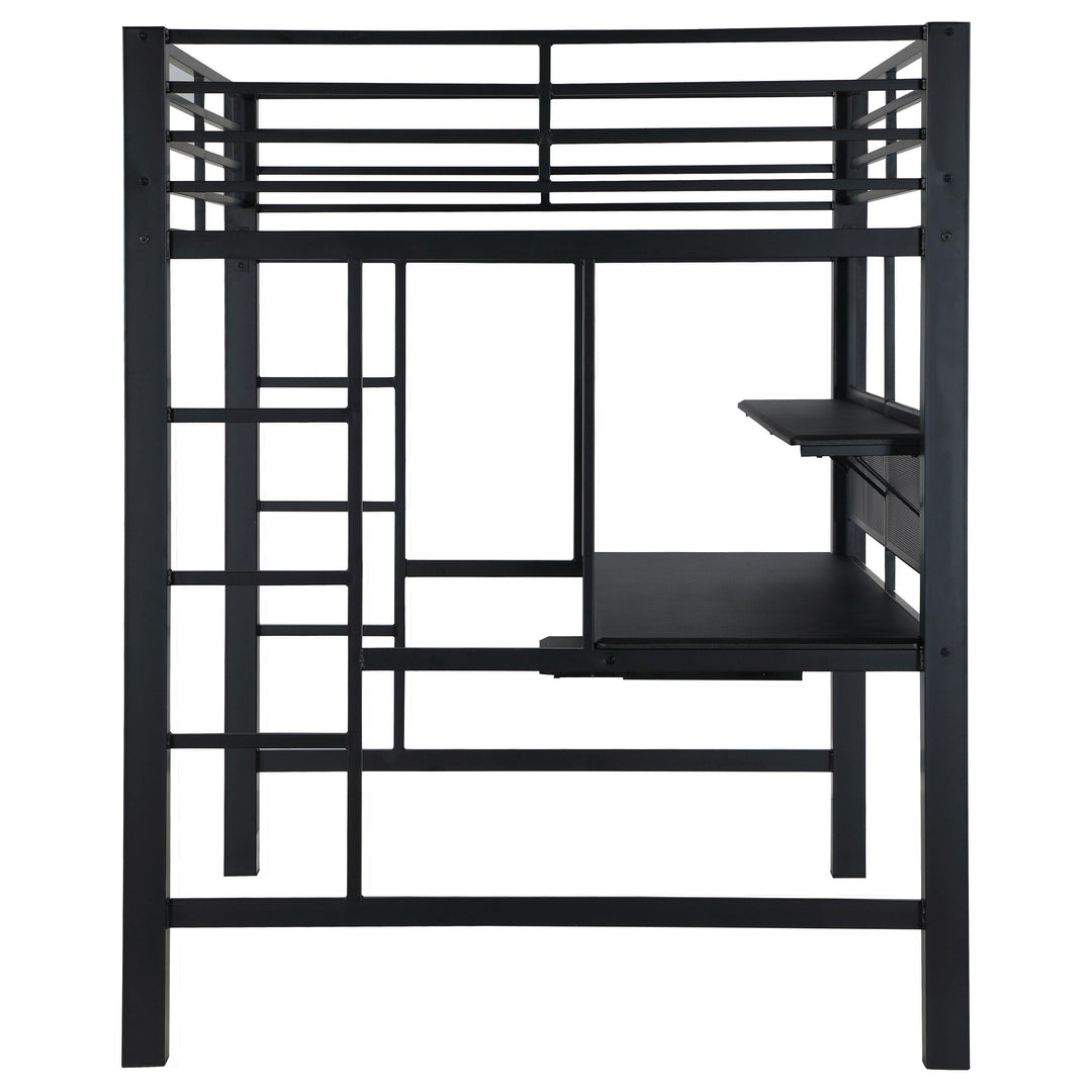 Coaster Furniture 460023 Avalon Full Workstation Loft Bed Black