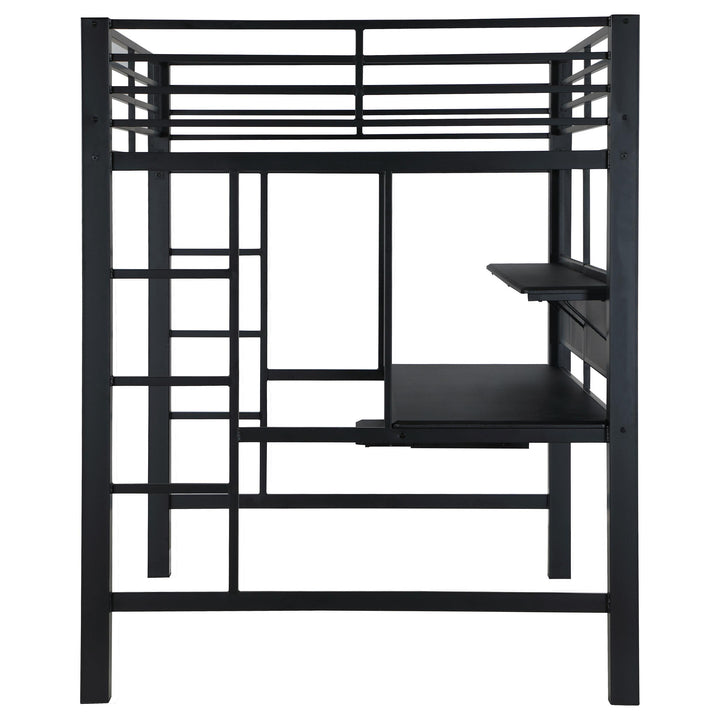 Coaster Furniture 460023 Avalon Full Workstation Loft Bed Black