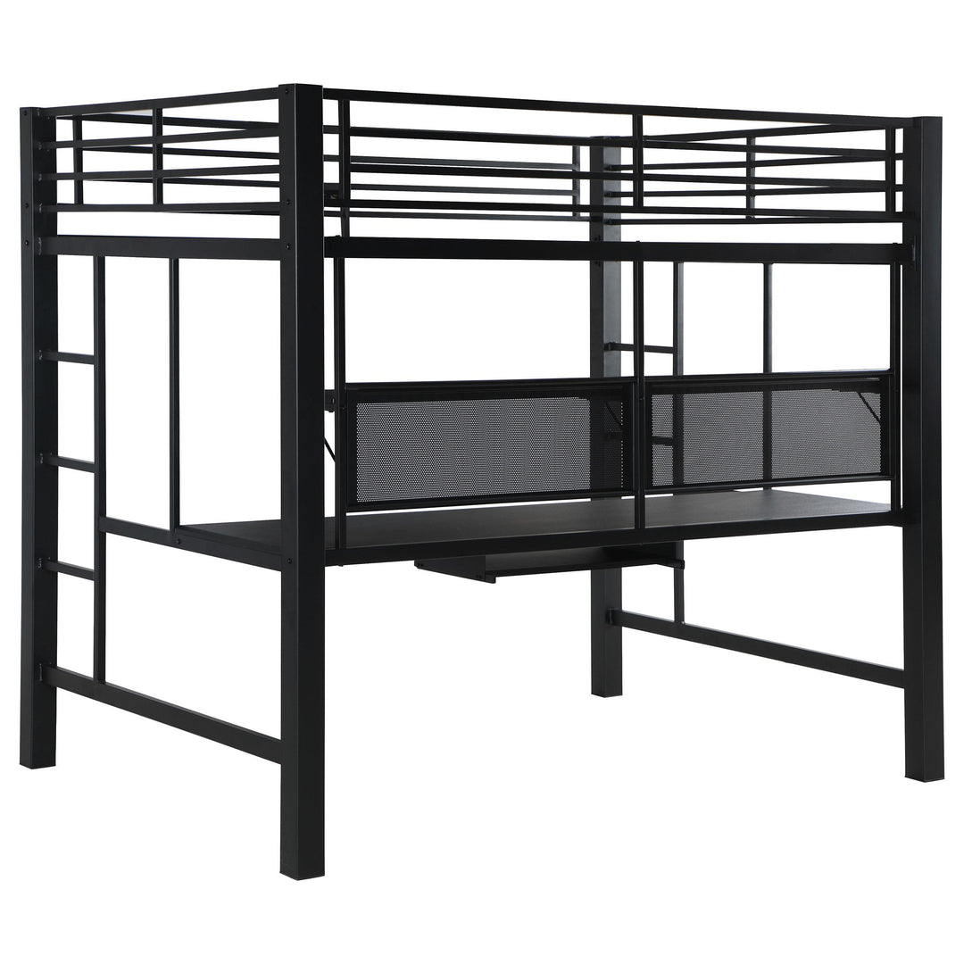 Coaster Furniture 460023 Avalon Full Workstation Loft Bed Black