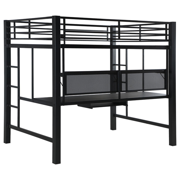 Coaster Furniture 460023 Avalon Full Workstation Loft Bed Black