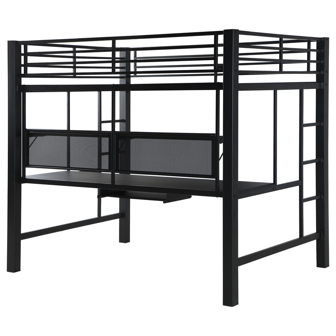 Coaster Furniture 460023 Avalon Full Workstation Loft Bed Black