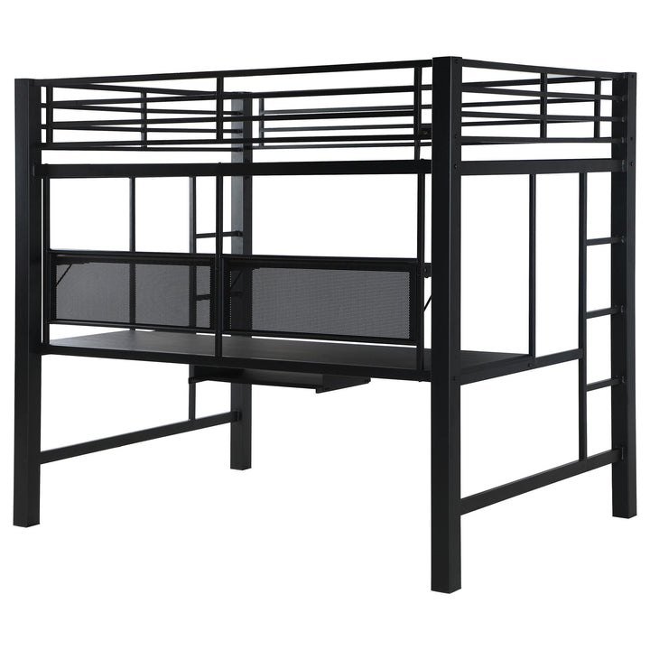 Coaster Furniture 460023 Avalon Full Workstation Loft Bed Black