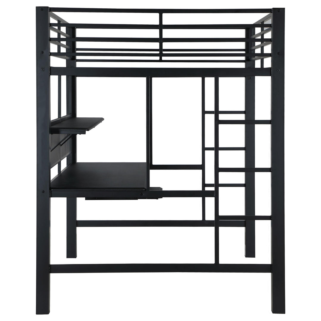 Coaster Furniture 460023 Avalon Full Workstation Loft Bed Black