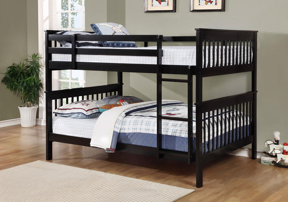 Coaster Furniture 460359 Chapman Wood Full Over Full Bunk Bed Black