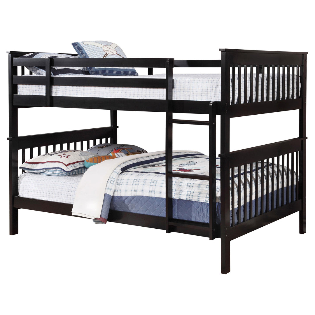 Coaster Furniture 460359 Chapman Wood Full Over Full Bunk Bed Black
