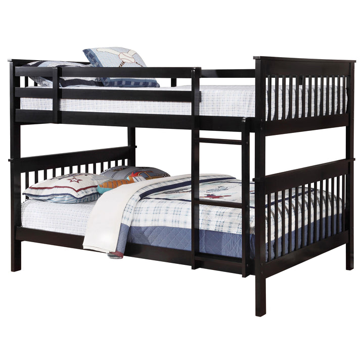 Coaster Furniture 460359 Chapman Wood Full Over Full Bunk Bed Black