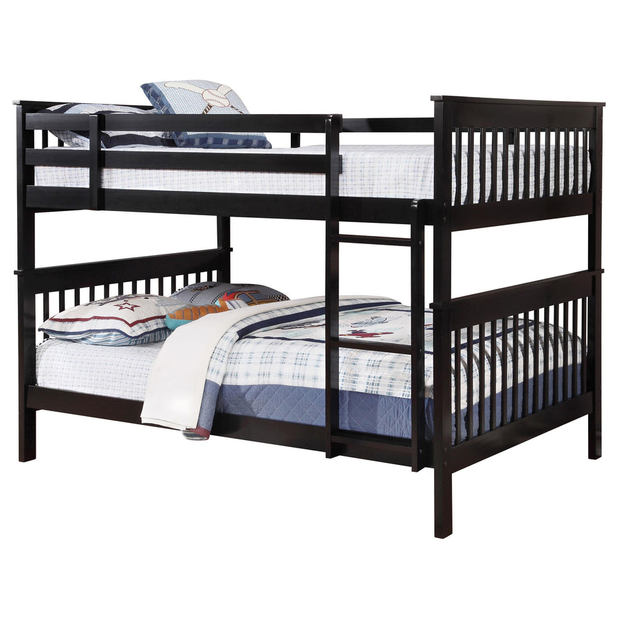Coaster Furniture 460359 Chapman Wood Full Over Full Bunk Bed Black