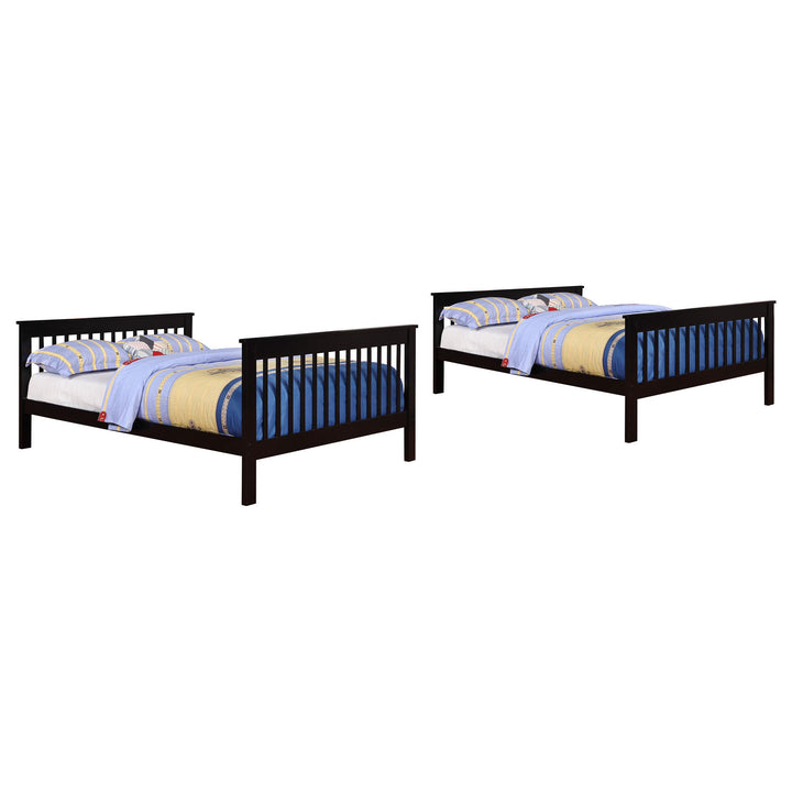 Coaster Furniture 460359 Chapman Wood Full Over Full Bunk Bed Black