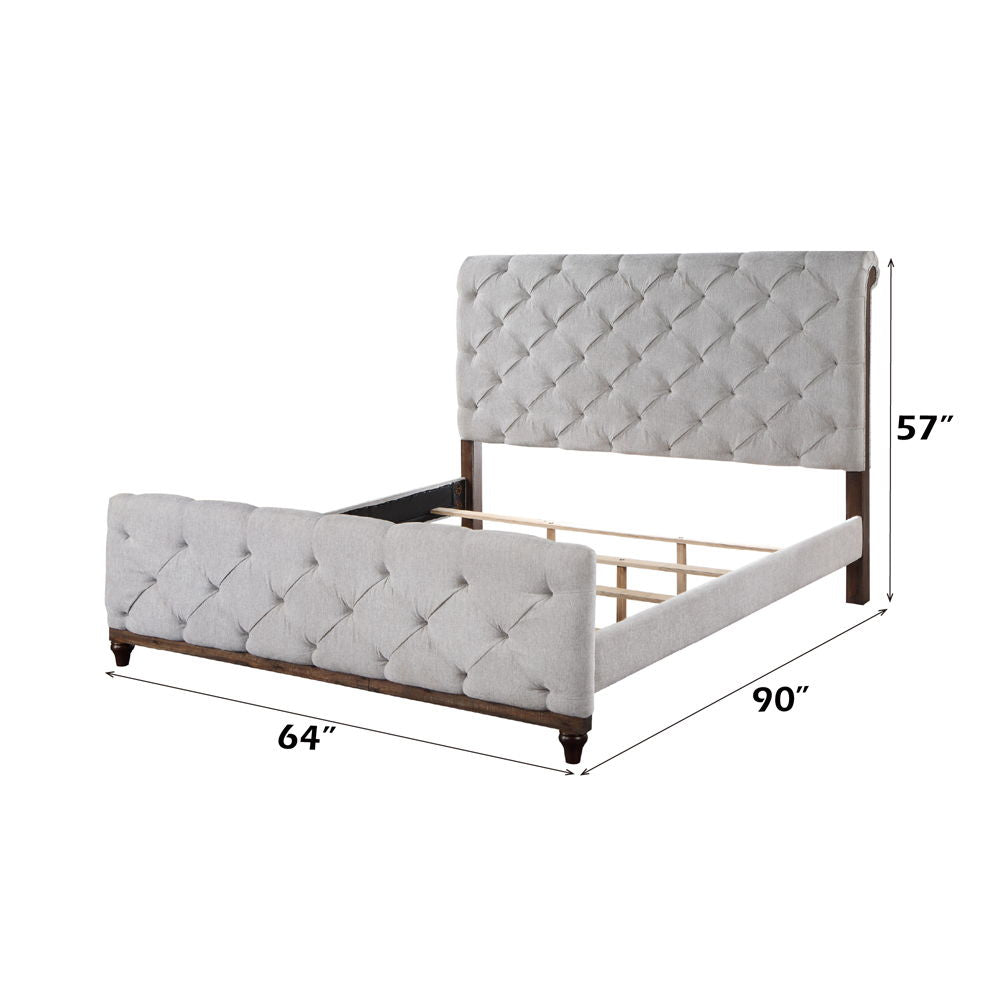 Andria - Queen Bed - Gray