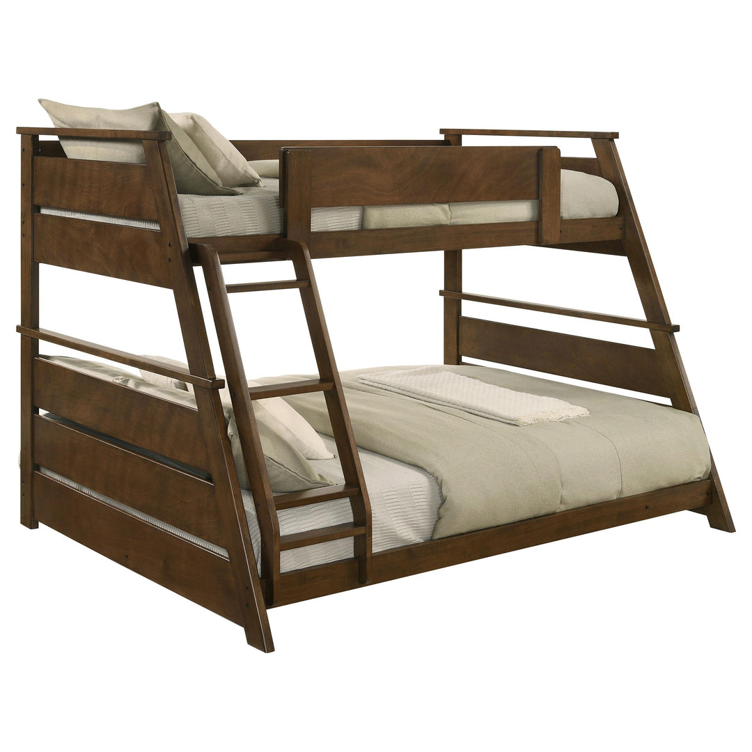 Coaster Furniture 460593 Holden Wood Veneer Twin Over Full Bunk Bed Walnut