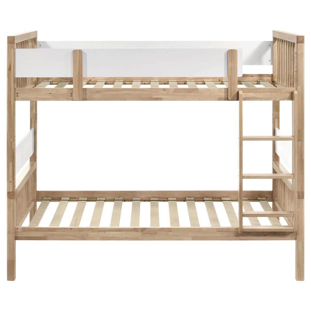 Coaster Furniture 461171 Dakota Wood Twin Over Twin Bunk Bed Natural